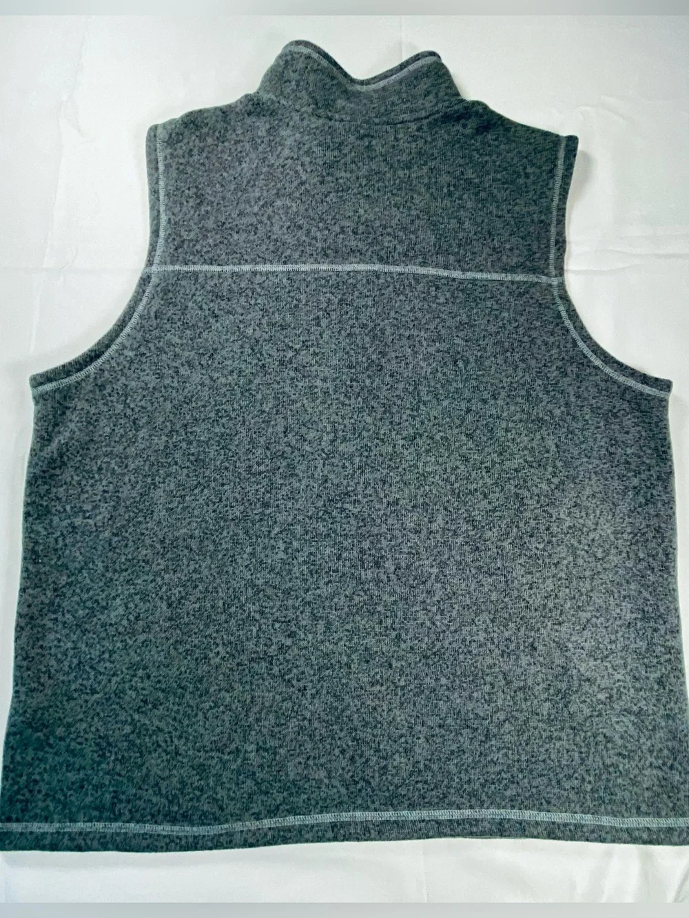 The North Face Gordon Lyons Fleece Vest Mens XXL 2XL Gray Full Zip Hiking